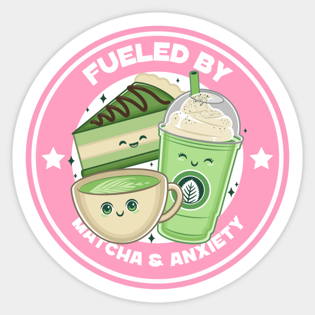 Matcha Lover Cute Kawaii Sticker by Tip Top Tee's